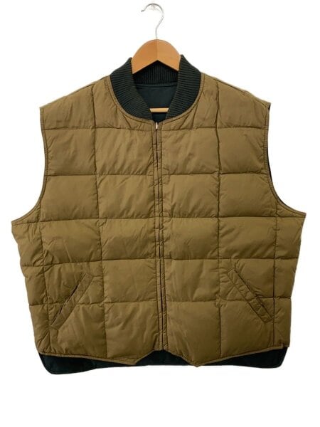Eddie Bauer グリーン ダウンベスト　黒タグビンテージ EDDIE BAUER(エディーバウアー) / グリーン側複数色褪せあり80s/黒タグ