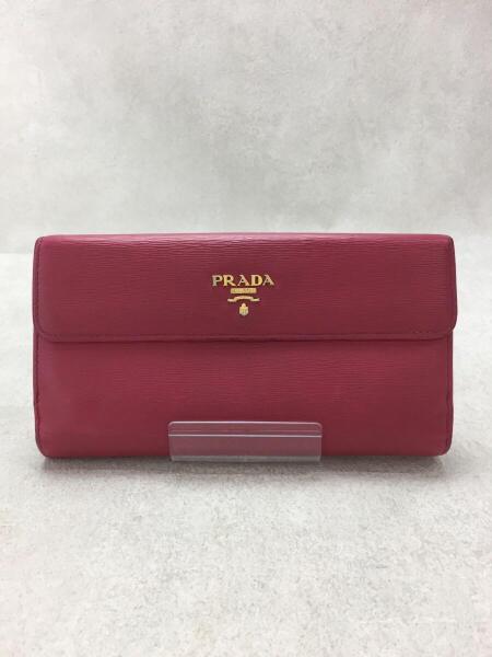 PRADA(プラダ) / サフィアーノ/Wホック長財布//レザー/ピンク/1MH133 