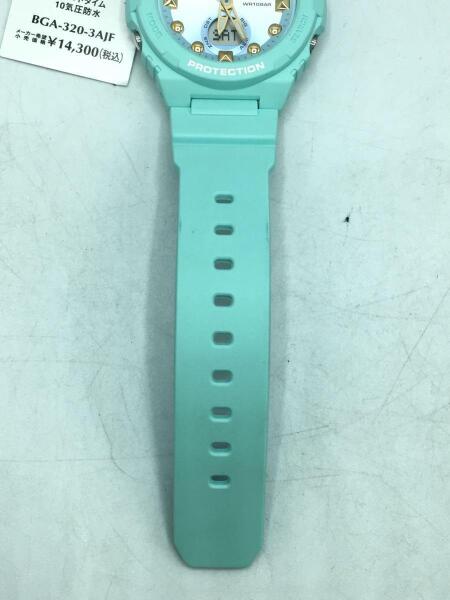 CASIO(カシオ) / クォーツ腕時計_BABY-G/デジアナ/ラバー/SLV/BLU