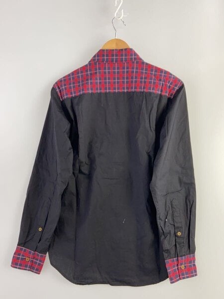 Vivienne Westwood MAN 切替チェックシャツ 46 オーブ刺繍 USED