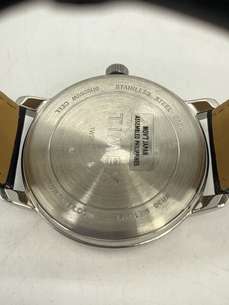 TIMEX(タイメックス) / クォーツ腕時計/アナログ/レザー/BLK/TW2R85500 