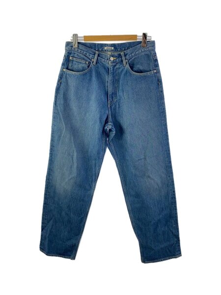 AURALEE(オーラリー) / 19SS/HARD TWIST DENIM WIDE PANTS/32/無地 