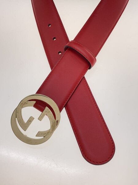 GUCCI(グッチ) / ベルト/レザー/レッド/レディース/546386/インター