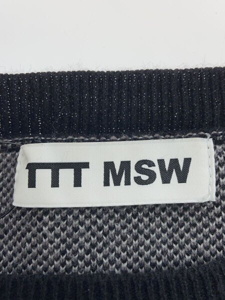 TTT_MSW / ニットベスト(薄手)/M/コットン/BLK/TTT-2021AW-KT04 TTT_MSW(ティー) / ニットベスト(薄手)/L/ブラック/TTT-2021AW-KT04