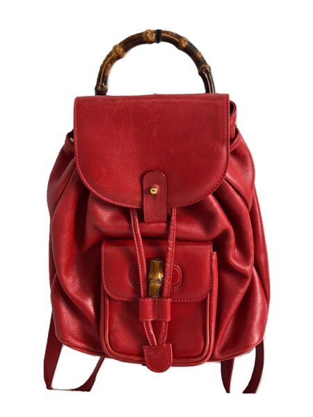 GUCCI(グッチ) / リュック/レザー/レッド/003・3444・0030/バンブー 