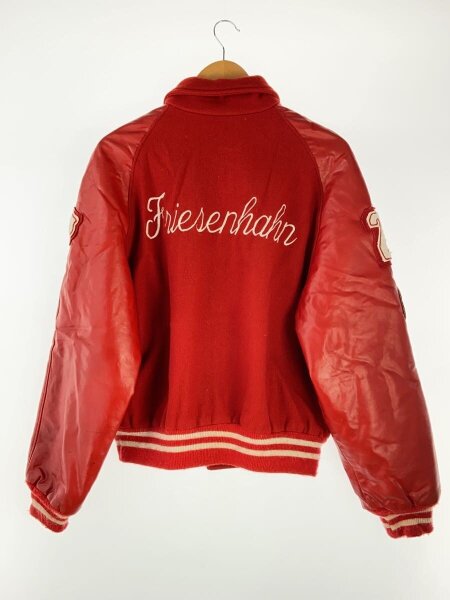 その他ブランド / スタジャン/L/ポリエステル/レッド/無地/MECA　sportswear/袖汚れ有 その他ブランド(ソノタブランド) / スタジャン/L/ポリエステル/レッド