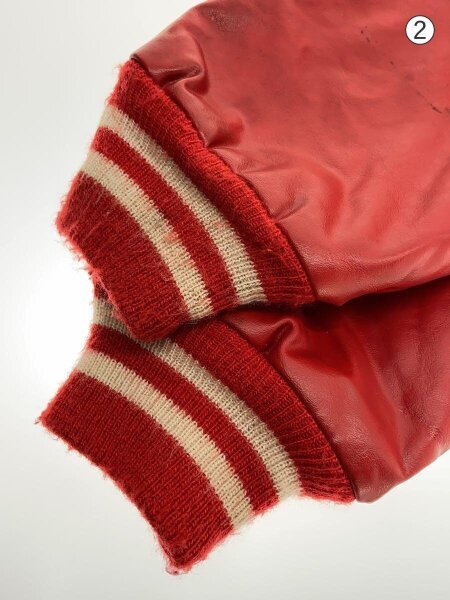 その他ブランド(ソノタブランド) / スタジャン/L/ポリエステル/レッド