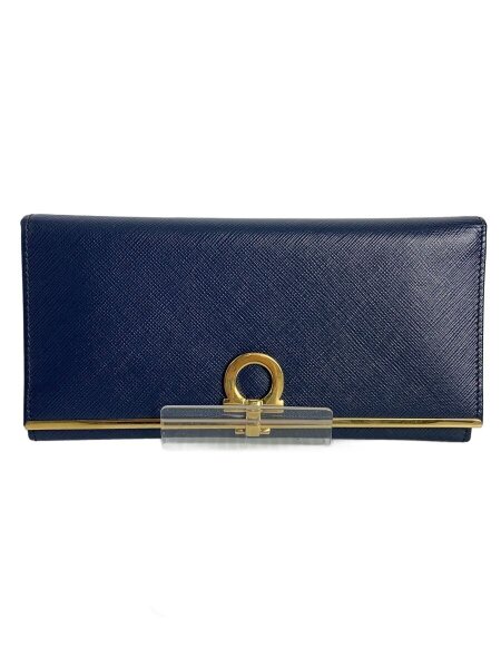 Salvatore Ferragamo(サルヴァトーレフェラガモ) / 長財布/ネイビー 