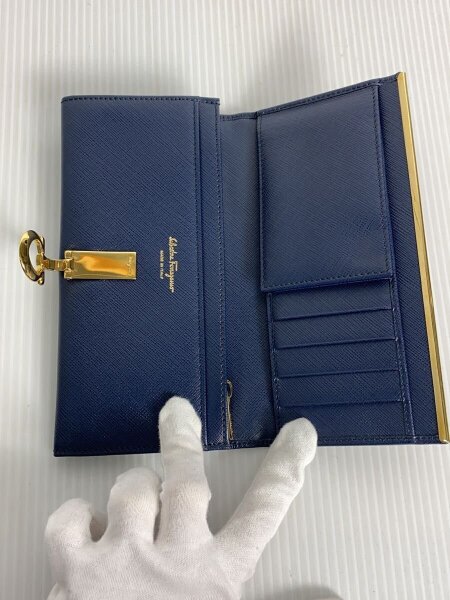 Salvatore Ferragamo(サルヴァトーレフェラガモ) / 長財布/ネイビー 