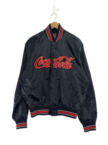 Coca・Cola(コカコーラ) / スタジャン/L/ナイロン/ブラック/90s 