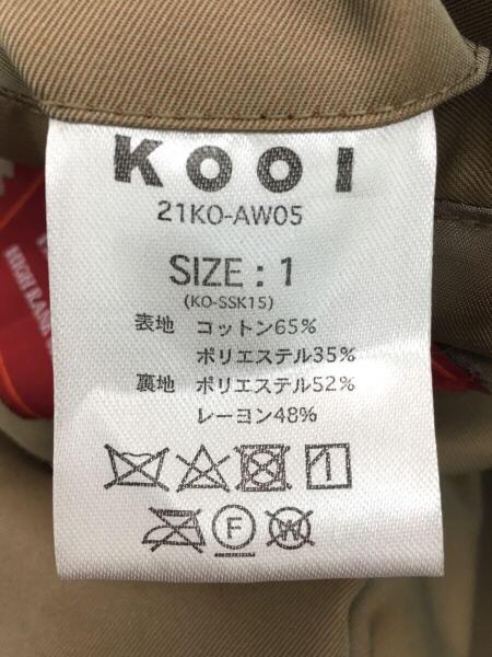 KOOI(コーイ) / トレンチコート/1/コットン/無地/SEPARATE COAT