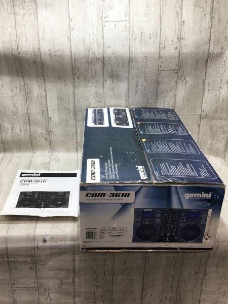 Gemini CDM-3610 DJ 通電確認 現状品 ミキサー ジェミナイ Gemini CDM-3610 DJ 通電確認 現状品 ミキサー ジェミナイ - メルカリ