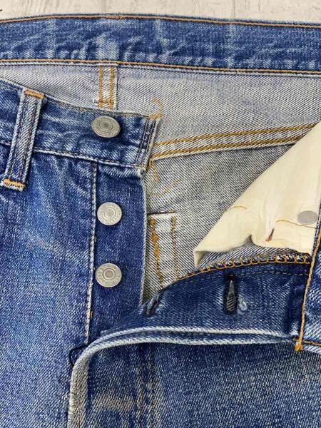 Levi’s / BIG E/ボタン裏6/リペア有/ストレートパンツ/--/デニム/IDG/無地 Levi's(リーバイス) / 501/BIG E/ボタン裏6/ストレートパンツ