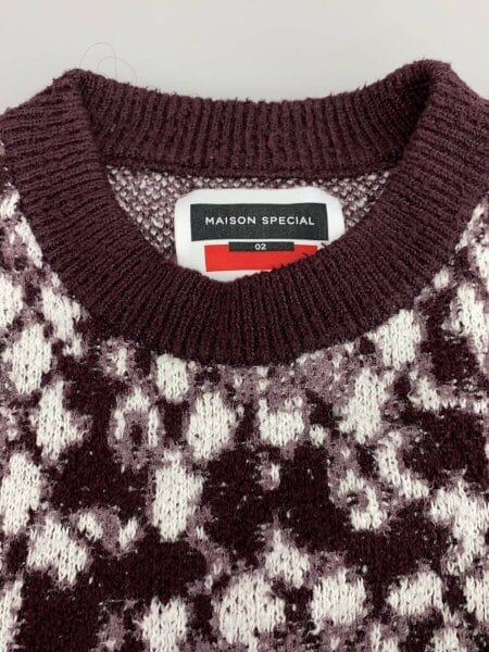 MAISON SPECIAL(メゾンスペシャル) / Python Crew Neck Knit Pullover