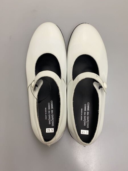 COMME des GARCONS COMME des GARCONS / ストラップシューズ/23.5cm/WHT/エナメル COMME des GARCONS COMME des GARCONS(コムデギャルソン