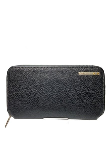 新品同様‼️ カルティエ　Cartier 財布　二つ折り　長財布　サントス Cartier カルティエ サントス レザー 二つ折り 長財布 ブラック 黒