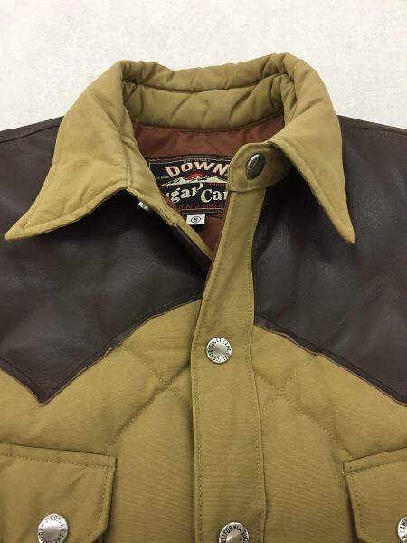 SUGAR CANE / ダウンジャケット/M/コットン/BLK/無地/SC12833 SUGAR CANE(シュガーケイン) / ダウンジャケット/S/コットン/BEG/無地