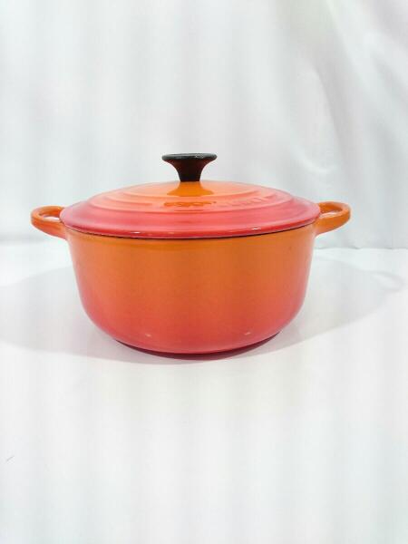 LE CREUSET オレンジ 両手鍋 20cm ル・クルーゼ Le Creuset オレンジ色