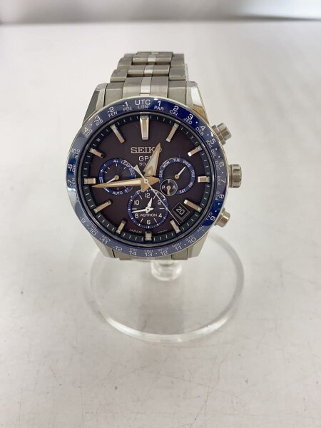 SEIKO(セイコー) / ソーラー腕時計/アナログ/ステンレス/NVY/SLV/5X53