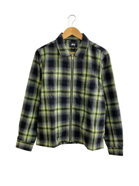 Stussy フランネルジップアップシャツ STUSSY Zip Up Plaid Ls Shirt Brown