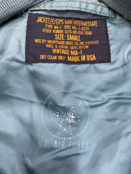 U.S.AIR FORCE(ユーエスエアフォース) / MA-1/WEINTRAUB BROS社製/USA