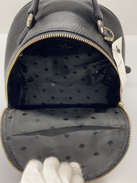 kate spade new york◇リュック/レザー/BLK ケイトスペード リュック 