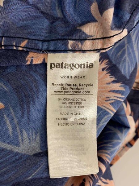 patagonia(パタゴニア) / Go-To Shirt/ゴートゥシャツ/XS/コットン/BLU