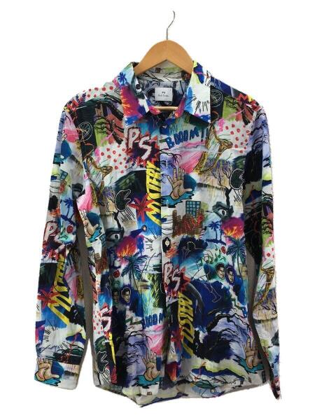 PS Paul Smith（ピーエスポールスミス）の長袖総柄シャツLサイズ