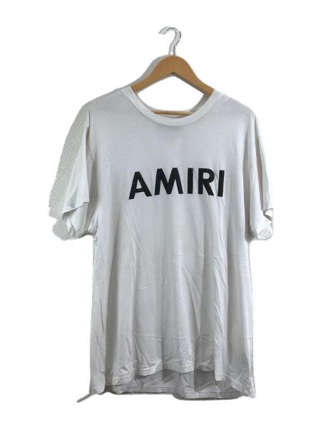 AMIRI(アミリ) / Tシャツ/ロゴ/ビッグシルエット/L/コットン/WHT 