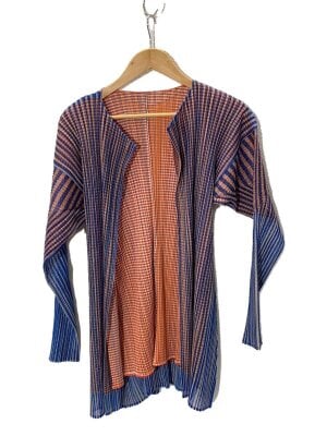 プリーツプリーズ  PP71-J0182 ストールドッキングハーフスリーブカーディガン レディース 3 PLEATS PLEASE ISSEY MIYAKE - プリーツプリーズ PP71-J0182 ストール
