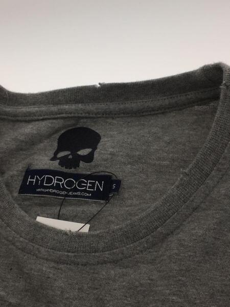 HYDROGEN スカルストーン装飾 長袖Tシャツ XL グレー　新品 HYDROGEN(ハイドロゲン) / スカル/ドクロ/スパンコール/長袖Tシャツ/S