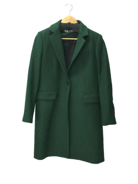 ZARA(ザラ) / チェスターコート/M/ウール/GRN | 古着の販売・通販なら 