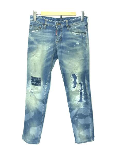 DSQUARED2 ダメージ ペイント ブラックデニム 42 DSQUARED2(ディー 