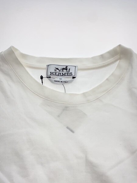HERMES(エルメス) / 23SS/レイヤードTシャツ/Tシャツ/M/コットン/WHT 