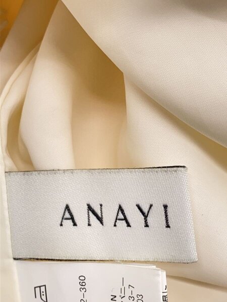 ANAYI / スラブツイードジャンパースカート/36/ウール/WHT/102227-14-470-02-360 ANAYI(アナイ) / スラブツイードジャンパースカート/36/ウール/WHT