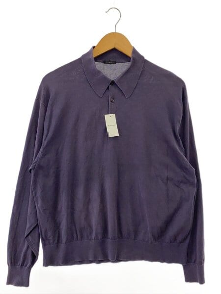 COMOLI(コモリ) / 18G長袖ニットポロ/Fade Navy/ニット・セーター(薄手 