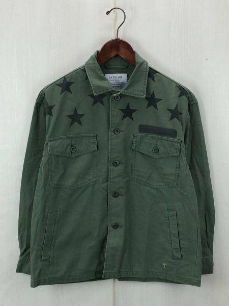 Bayflow ベイフロー ミリタリーシャツ 2 カーキ シャツジャケット 星柄ペイント コットン ワンポイント刺繍 セカンドストリート 衣類 家具 家電等の買取と販売ならセカンドストリート お問い合わせ番号