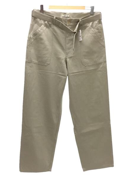 AURALEE(オーラリー) / HARD TWIST FINX HEAVY CHINO BELTED PANTS/4 