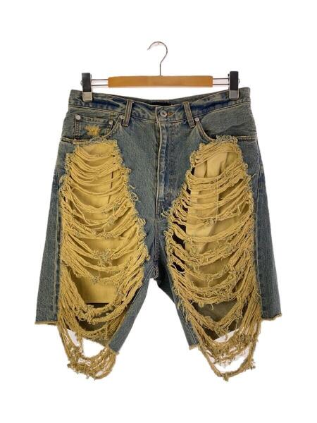 メンズ junnakayama JN RIPPED DENIM SHORTS