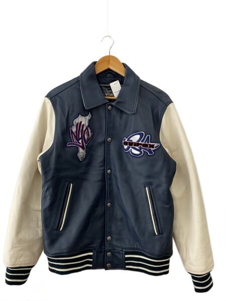 AVIREX(アヴィレックス) / スタジャン/L/レザー/NVY | 古着の販売 