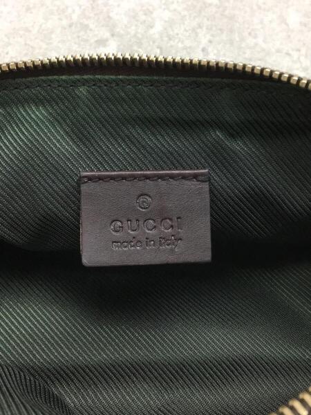 ゅきページです GUCCI(グッチ) / グッチシマポーチ/GGロゴエンボス/レザー/ブラウン/総