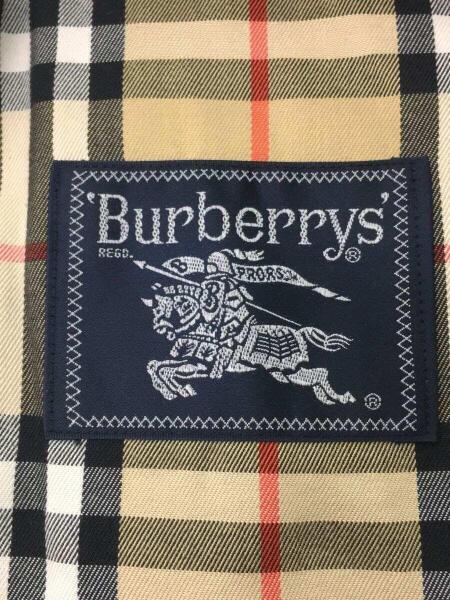 Burberrys バーバリー コットン 裏地ノバチェック ステンカラーコート Burberrys バーバリーズ トレンチコート 88年製 英国製 裏地ノバ