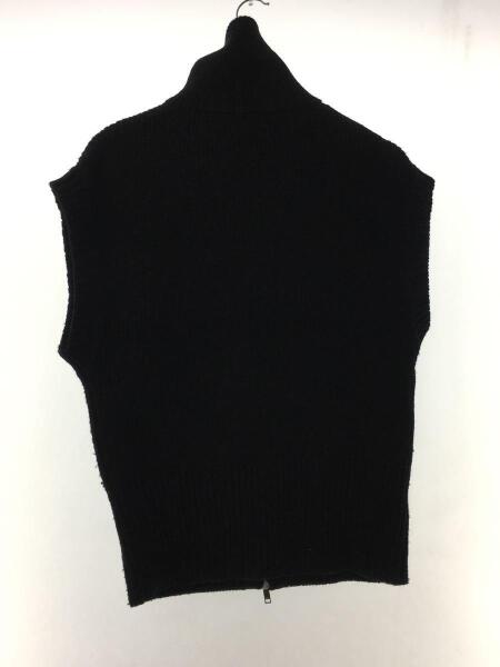 CLANE(クラネ) / ZIP COLLAR KNIT VEST/セーター(厚手)/1/ウール/BLK 