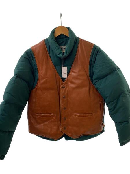 Schott(ショット) / 2WAY/レザー切り替えダウンジャケット/42  