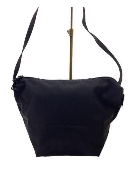 Herve Chapelier◆舟型ショルダーバッグ/ナイロン/BLK/無地 Brandol ⁄ Herve Chapelier エルベシャプリエ ショルダーバッグ