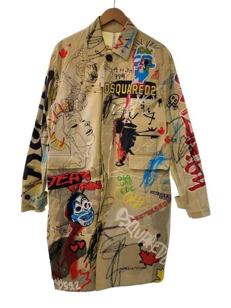 DSQUARED2 フード付きデニムレザージャケット 48 DSQUARED2 (ディー