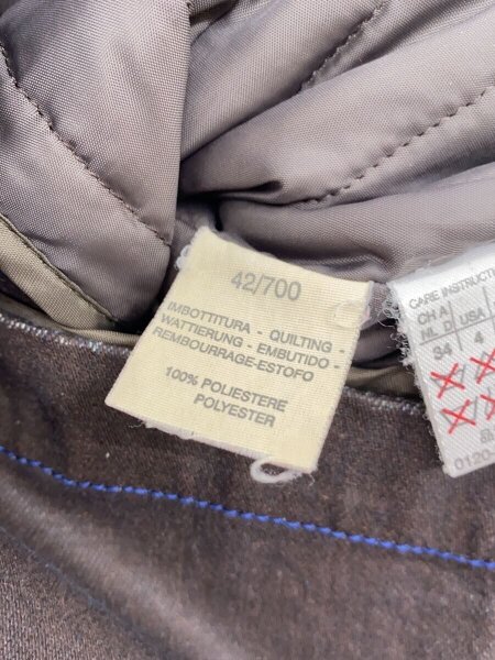 SPORTMAX CODE スポーツマックスコード コーティングジャケット ブルーステッチ 38 コットン GRY 古着の販売・通販なら