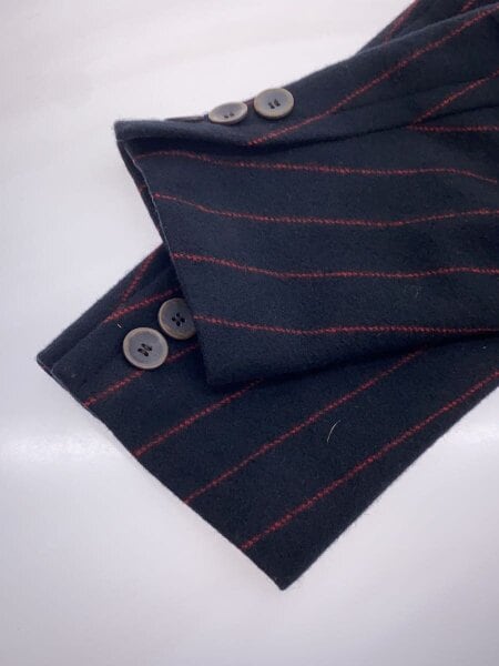 Jean Paul GAULTIER CLASSIQUE / コート/48/ウール/BLK/ストライプ Jean Paul GAULTIER CLASSIQUE(ジャンポールゴルチエクラシック