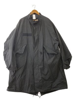 vintage モッズコート　マキシ丈　ブラック　無地　ライナー付　古着 vintage モッズコート マキシ丈 ブラック 無地 ライナー付 古着