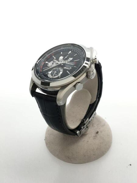 SEIKO(セイコー) / ×ANA/クロノグラフ/クォーツ腕時計/レザー/BLK/BLK 